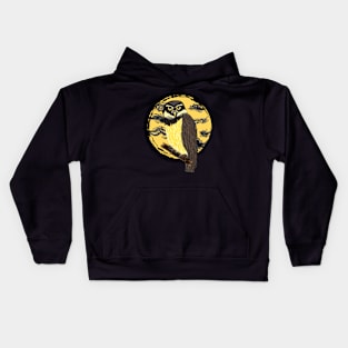 Artwork of a Spectacled Owl II Kids Hoodie